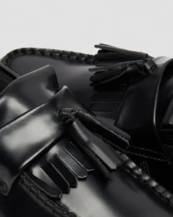 Adrian Glattleder Tassel Loafer in Schwarz