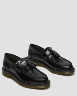 Adrian Glattleder Tassel Loafer in Schwarz