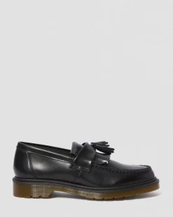 Adrian Glattleder Tassel Loafer in Schwarz