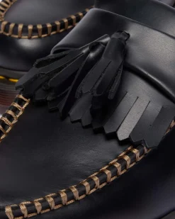 Adrian Leder Mules in Schwarz