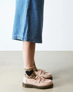 Adrian Nubuck Leder Tassle Loafer in Puderrosa