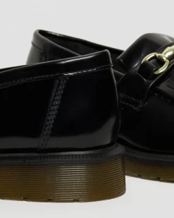 Adrian Snaffle Glattleder Tassel Loafer in Schwarz