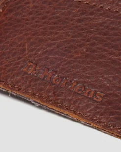 Ambassador Leather Cardholder Keyring in Cashew