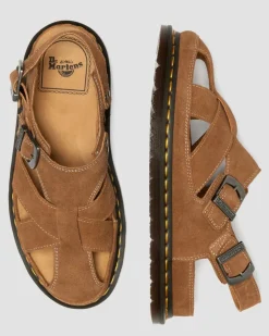 Archive Fisherman Wildleder Sandalen in Natural Hellbraun