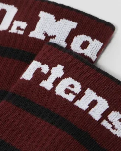 Athletic Logo Organic Cotton Blend Socken in Schwarz