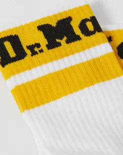 Athletic Logo Organic Cotton Blend Socken in Weiß