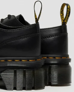 Audrick Nappa Lux Leder Plateauschuhe in Schwarz