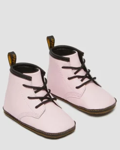 Baby 1460 Auburn Leder Stiefel in Pale Pink