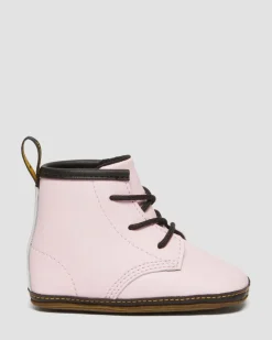 Baby 1460 Auburn Leder Stiefel in Pale Pink