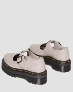Bethan Pisa Leder Mary Jane Plateauschuhe in Vintage Taupe
