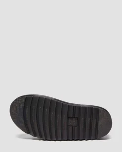 Blaire Athena Leder Riemensandalen in Schwarz