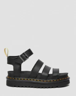 Blaire Felix Rub Off Vegan Riemensandalen in Schwarz