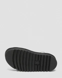 Blaire Quad Hydro Leder Plateau Gladiator Sandalen in Weiß