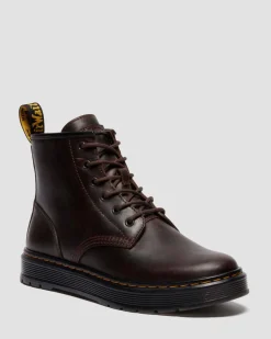 Brookline Crazy Horse Leder Chukka Stiefel in Dunkelbraun