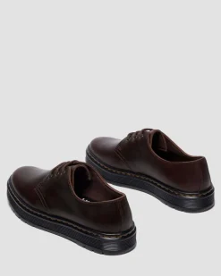 BROOKLINE LO CRAZY HORSE LEDER SCHUHE in Dunkelbraun