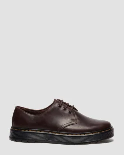 BROOKLINE LO CRAZY HORSE LEDER SCHUHE in Dunkelbraun