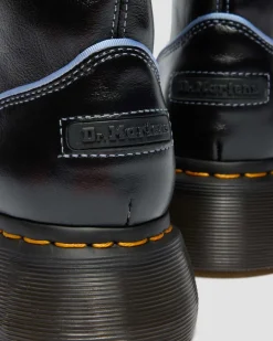 Buzz Hi Gloss Leder Stiefel in Schwarz