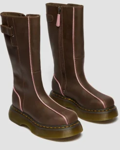 Buzz Hi Wyoming Leder Stiefel in Dunkelbraun