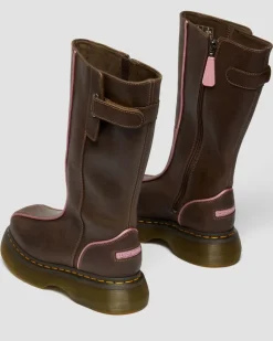 Buzz Hi Wyoming Leder Stiefel in Dunkelbraun