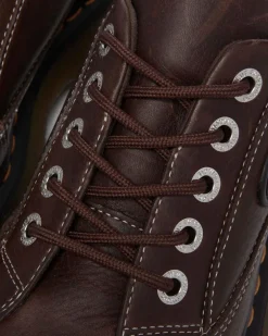 Buzz 5-Ösen Grizzly Leder Schuhe in Dunkelbraun