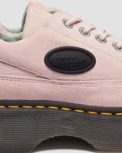 Buzz 5-Ösen Leder Schuhe in Puderrosa