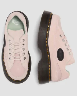 Buzz 5-Ösen Leder Schuhe in Puderrosa