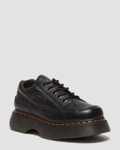 Buzz 5-Ösen Milled Nappa Leder Schuhe in Schwarz