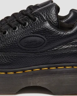 Buzz 5-Ösen Milled Nappa Leder Schuhe in Schwarz