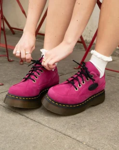 BUZZ 5-ÖSEN MILLED NUBUCK SCHUHE in Pink