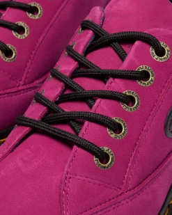 BUZZ 5-ÖSEN MILLED NUBUCK SCHUHE in Pink