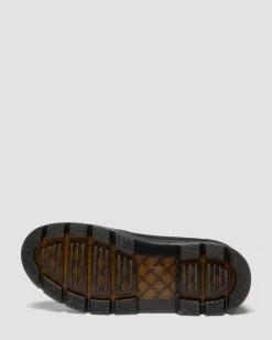 COMBS TECH MK.02 LEDER & CANVAS UTILITY BOOTS in Schwarz