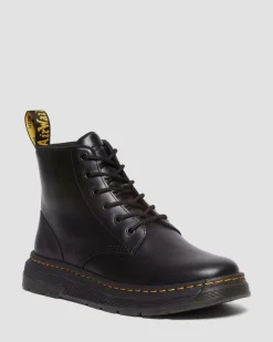 Crewson Chukka Leder Schnürstiefel in Black