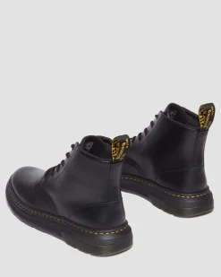 Crewson Chukka Leder Schnürstiefel in Black