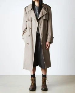 Crewson Leder Schnürstiefel in Dunkelbraun