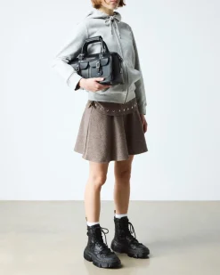 Dmxl Leder 8-Ösen Stiefel in Schwarz