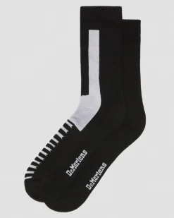 Double Doc Bio Baumwollsocken in Schwarz & Weiß