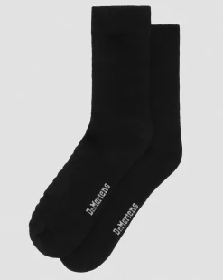 Double Doc Bio Baumwollsocken in Schwarz
