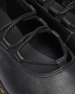 Elphie Ii Virginia Leder Ballerinas in Schwarz