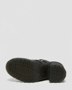 Eviee Sendal Leder Mary Jane Absatzschuhe in Schwarz