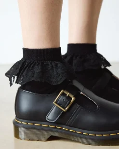 Frill Organic Baumwollsocken in Schwarz