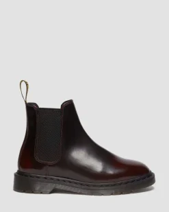 Graeme Arcadia Leder Chelsea Boots in Cherry Red