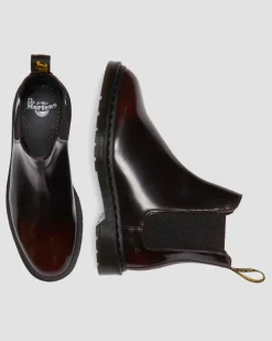 Graeme Arcadia Leder Chelsea Boots in Cherry Red