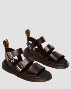 Gryphon Atlas Leder Gladiatorsandalen in Charro