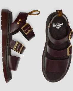 Gryphon Atlas Leder Gladiatorsandalen in Charro