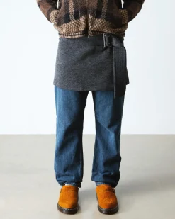 Isham Faux Shearling Lined Wildleder Mules in Pecan Brown