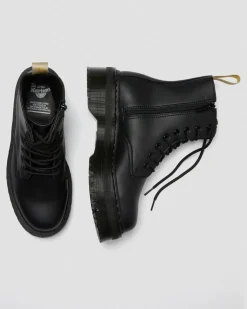 Jadon II Mono Vegan Plateaustiefel in Schwarz