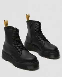 Jadon II Mono Vegan Plateaustiefel in Schwarz