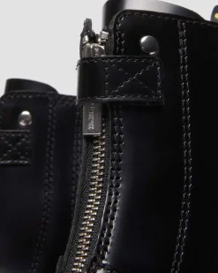 Jetta Hi Max Buttero Leder Plateau Stiefel in Schwarz