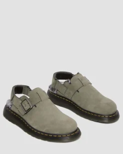Jorge II Faux Fur Gefütterte Mules in Nickel Grey