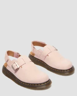 Jorge Ii Nubuck Leder Mules in Puderrosa